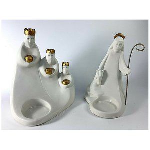 PARTYLITE Joseph & Three Kings Tealight Holders